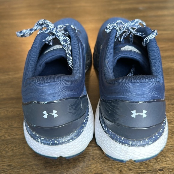 Under Armour Navy Sneakers with White Logo *Like new* mens 10.5, $4.99 shipping - Picture 3 of 6